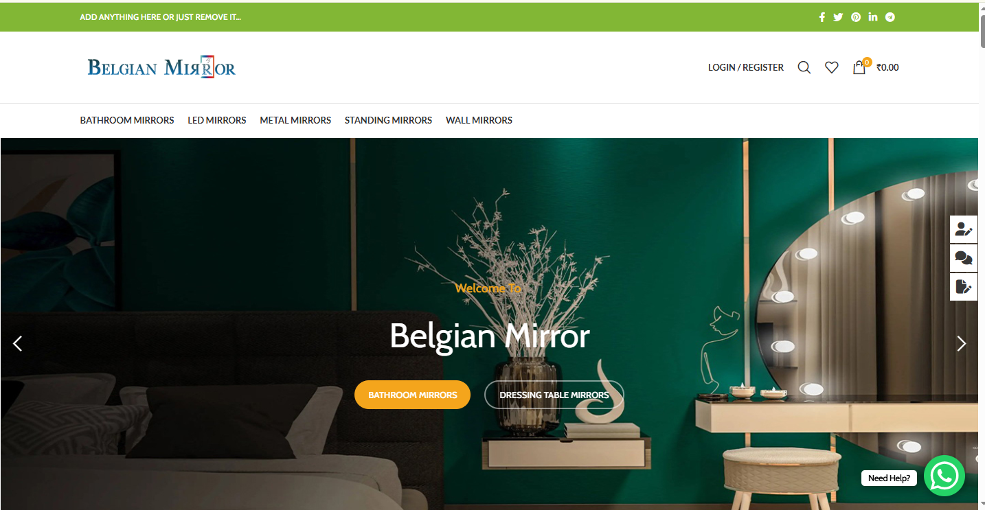 Belgian mirror
